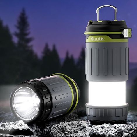 Lampe Camping USB Rechargeable, Lampe Camping LED Pliable, Magnétique et Suspendue, Lanterne Camping avec 3 Modes de Luminosité Réglables pour Camping, Bricolage, Secours, Garage, Cave (1/5)