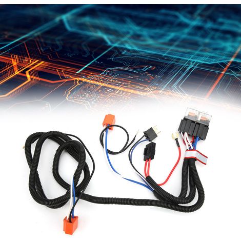 Module d'éclairage de phares 12V2, câble de modification du faisceau de câblage pour l'éclairage de phares, câble d'amélioration de l'éclairage (1/5)