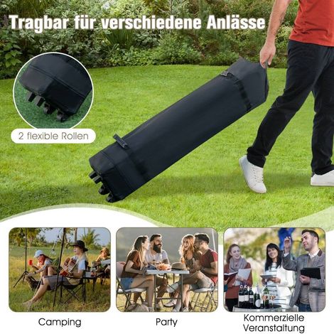 Pop up pavillon mit moskitonetz uv 50 36 x 36 m khaki