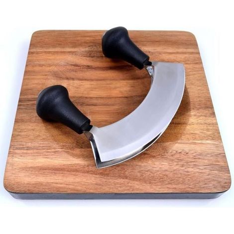 Hachoir À Bascule - Double Lame - 17 X 12 7 Cm - Poignée Ergonomique - 1 Pièce (1/4)