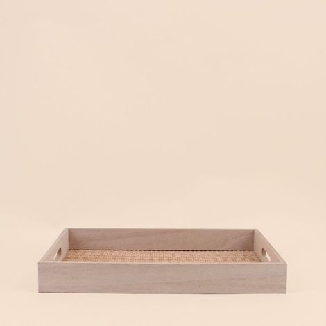 Plateau rectangulaire en rotin 30x40cm