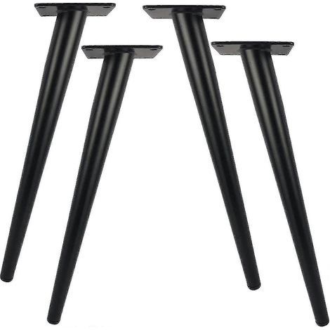 Set of 4 metal table legs, 30 cm long, for modern furniture: chest of drawers, wardrobe, desk, chair, ottoman. Supports up to 800 kg. (1/5)