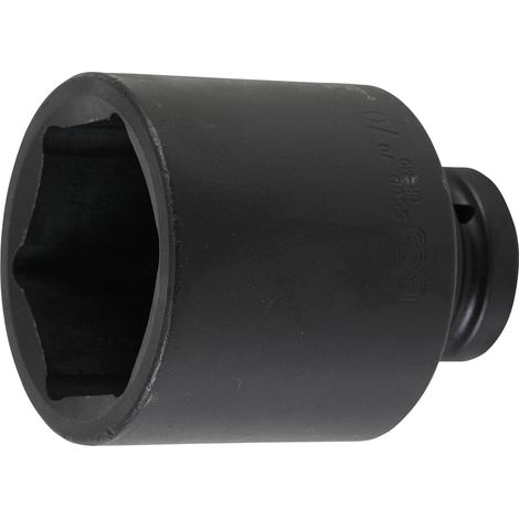 BGS Llave de vaso de impacto, hexagonal profundo, accionamiento cuadrado interior 25 mm (1"), SW 70 mm - 5500-70