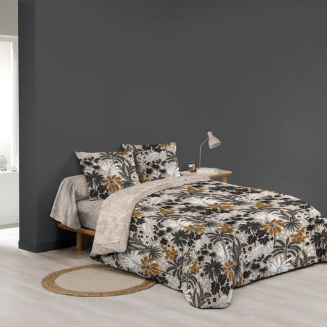 Parure de lit 6 pièces ALVARO – 240 x 220 cm – 100% coton – 42 fils/cm² (1/3)