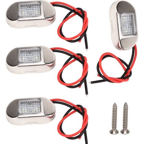 Yctze Feu de Position Latéral LED 4 Pièces, Feux de Navigation et de Dégagement 12V pour Camping-car, Camion et Bateau. (1/5)