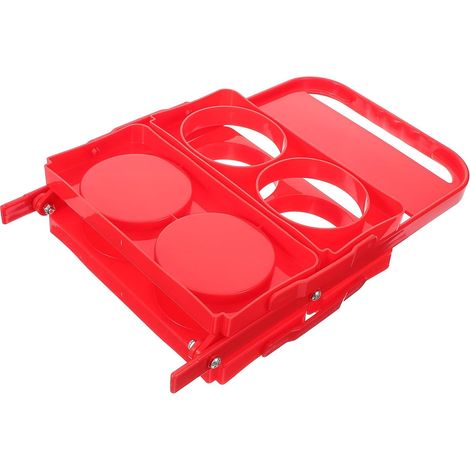 Panier à bière pliable KICHOUSE avec poignée de transport et support en plastique confortable pour 4