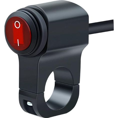 Commutateur de guidon en aluminium avec LED pour phare étanche - Interrupteur de phare antibrouillard - Bouton marche/arrêt (1/5)