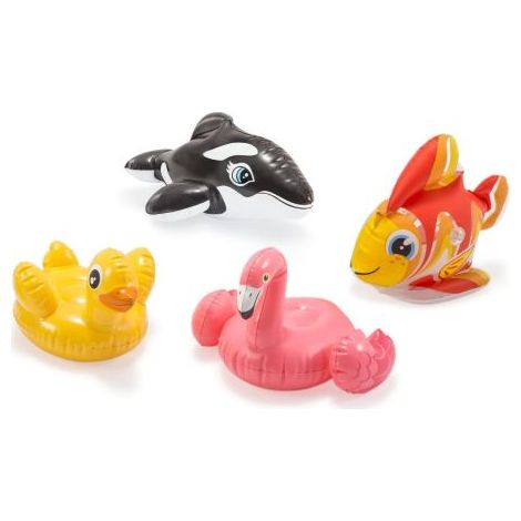 Jeux de piscine animaux gonflables 58590 – Modèles assortis – Longueur 24 cm – Pour jardin, piscine et mer (1/5)