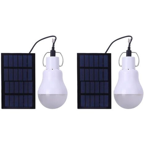 Lampe de camping rechargeable à énergie solaire, adaptée au travail en extérieur et à l'éclairage domestique.2Article (1/5)