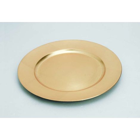 Piatto di plastica oro