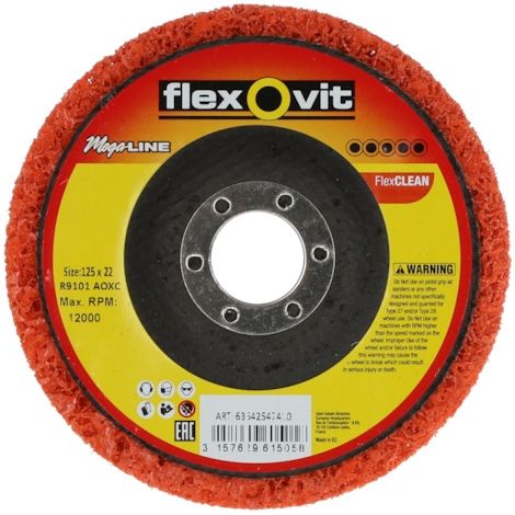 Disque à poncer Rapid Strip Flexclean 125mm Extra Flexovit