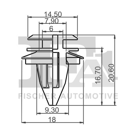 Clip, enjoliveur FA1 10-40016.5 ALPINA 51418224768