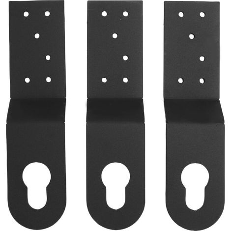 Lot de 3 ancrages de toiture en acier allié haute résistance, avec clip de fixation pour harnais de sécurité, cordes de sécurité et autres équipements de protection antichute.