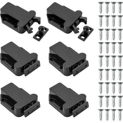 6 Pezzi Fermi per il Rilascio Touch-chiusura a scatto Tocco di arresto meccanismo Spinge Sciolto Chiusure a pulsante Con Push-button Porta Armadio Rullo Loquetaux Spingere per Aprire le Porte degli ar (1/5)