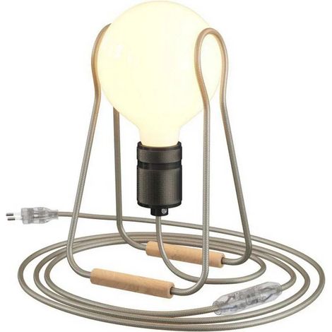 Lampe Creative Cables tache elegante Metall silber 20x30 cm (1/3)