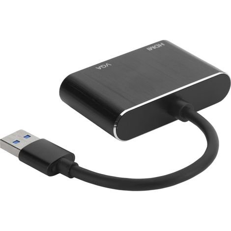 Convertisseur USB 3.0 vers HDMI/VGA, adaptateur TV HD, compatible avec les doubles écrans et les cartes graphiques externes, adaptateur vidéo Full HD, compatible avec les systèmes Windows et Mac.
