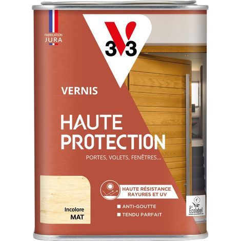 Vernis Haute Protection Ecolabel V33 incolore Mat - 1L