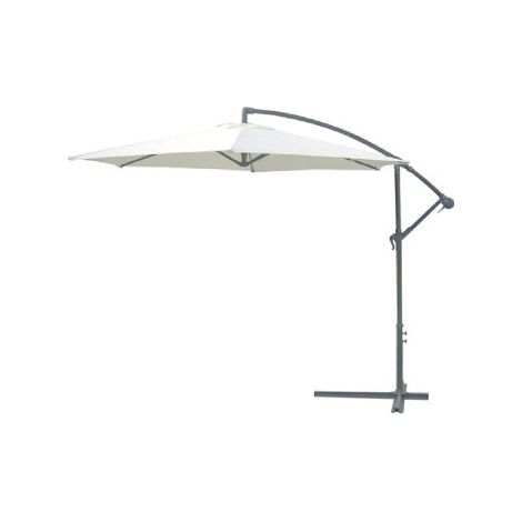 Parasol de jardin rond 3 mt de'centre' avec bras de support transversal