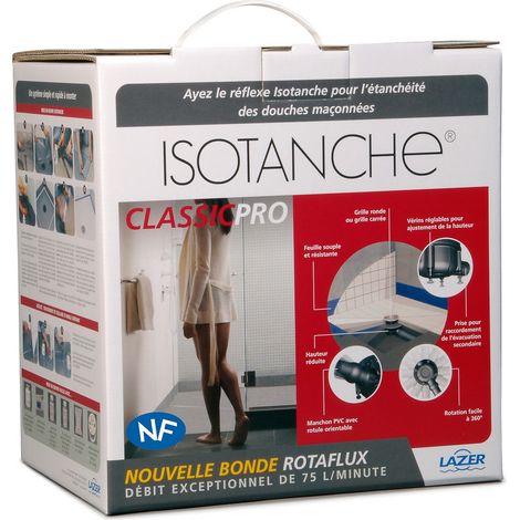 Isotanche Classic Pro grille carrée - Sortie horizontale Ø50mm - 1200x1200mm (1/5)
