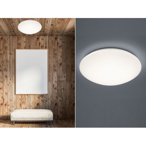 LED Deckenleuchte PAOLO in Weiß IP44 Badlampe, Ø 37cm (1/5)