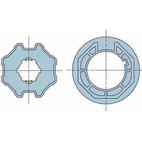 Nice 515.07000 - Ruota e corona per Ottagonale 70x(1÷1,5)