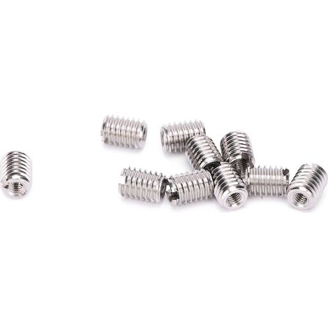 Lot de 10 inserts filetés de réparation, écrous réducteurs mâle-femelle, fixations en acier inoxydable, visserie robuste pour maintenance. (1/5)