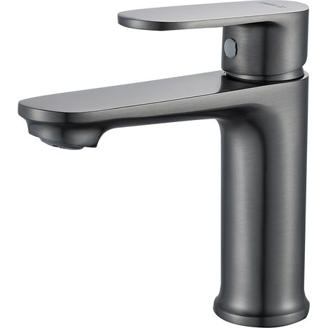 1 Robinet De Lavabo,Laiton,Design Contemporain,Finition Chromée,Cœur En Céramique,Salle De Bain (1/5)