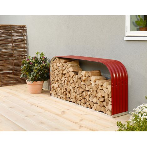 Vitavia Kaminholzregal "Ardor 401", rubin rot, 210 x 40 x 100 cm (quer) (1/5)