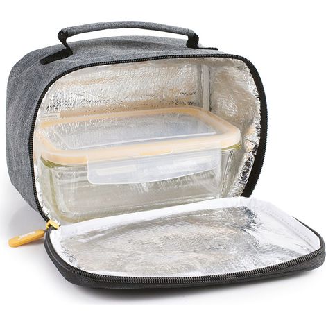 IBILI Lebensmittelträger + Tupperware – Grau