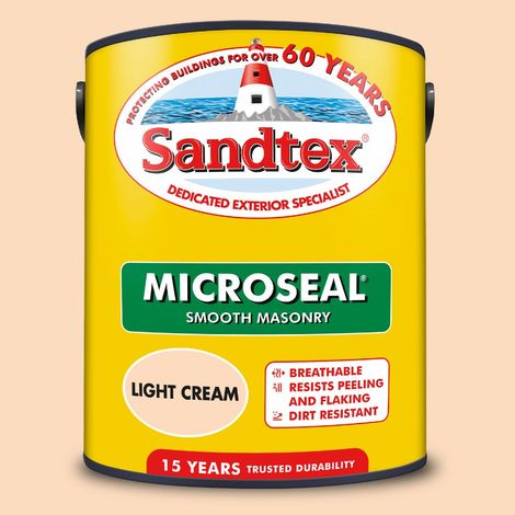 SANDTEX MICROSEAL SMOOTH MASONRY LIGHT CREAM 5L