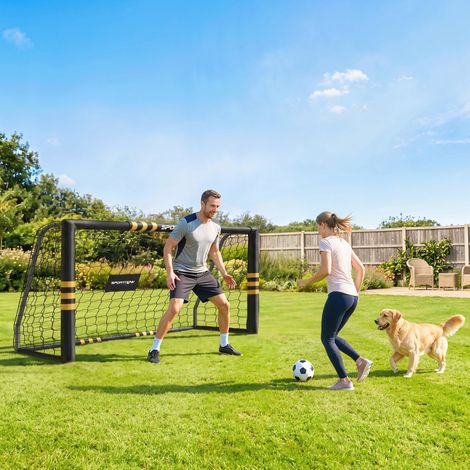 But de Football avec Mousse de Protection 1,8 x 1,2 m Jaune (1/5)