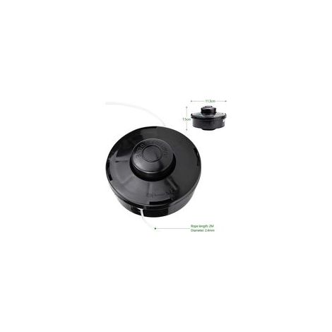 Lot de 2 têtes de débroussailleuse universelles A6481, bobine de rechange M10x1,25 –