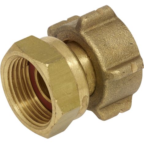 Favex – Raccord femelle 20x150 – Filetage entrée 1" – Acier inoxydable – Fixation par écrou bouteille
