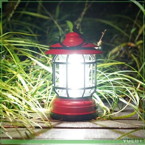 Lanterne de camping - FAFEICY - Lanterne LED - Éclairage 360° - 2 modes (haut/faible) - Piles AA (1/5)