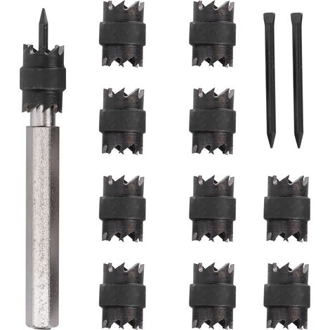 Ensemble de 13 pièces pour découpe de points de soudure, fraises à enlever les soudures par points 3/8" avec lames de rechange
