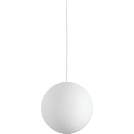 Ideal Lux CARTA - Lámpara colgante de techo Globe para interior 1 luz Blanca, E27 (1/2)