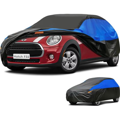 Bâche Voiture Exterieur Respirante, Compatible avec Hatch F55(2014-2022) Housse de Protection Voiture Extérieur, Toutes Saisons Peuvent Tout Gérer Contre Pluie Soleil Poussière.,Taille pour Hatch F55( (1/5)