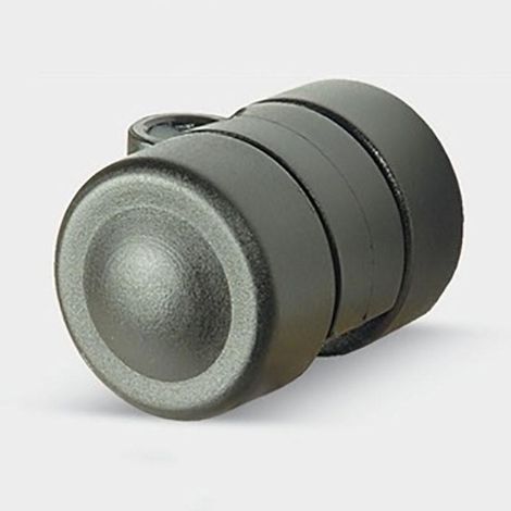 rueda giratoria aro doble negro ø35mm baja 5920 soporte poliamida inyectada. en12528.