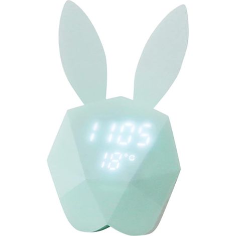 Lumière de réveil pour enfants Mini lapin rose créatif dessin (1/5)