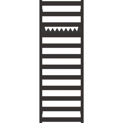 Heizkörper für Warmwasser, grau, 1390 mm hoch und 500 mm breit - 512 Watt - VIV1390/500SXMGR (1/5)