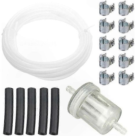 17-teiliges Kraftstoffleitungsset mit Filter und Schlauchschellen zum Austausch von Dieselheizungen, kompatibel mit Webasto Eberspächer Standheizungssystemen (1/5)