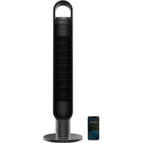 Cecotec Ventilador de Torre con Mando a Distancia y Temporizador 9190 SkyLine Ionic Connected. 60W, Altura 40" (1/3)