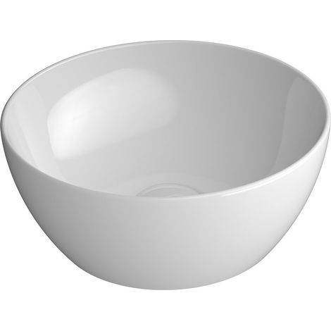 Vasque à poser PURA en céramique, diamètre 32 cm, blanc ExtraGlaze (1/4)