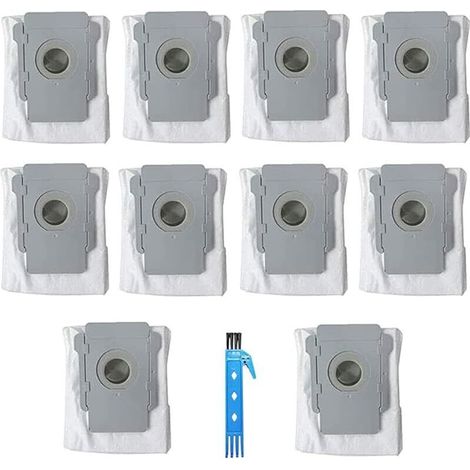 10 paquets de sacs à ordures accessoires pour iRobot Roomba i7 (7150) i7 + / Plus (7550) S9 + (9550) E5 E6 E7 pièces de rechange