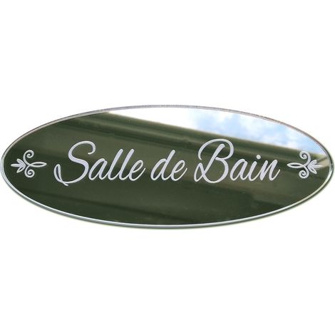 Plaque Miroir Adhésive Salle de Bain – Plaque de Porte Plexiglas effet miroir 3 mm – Style shabby chic
