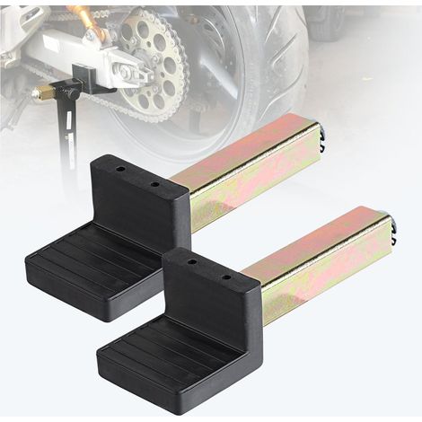 Stück Werkstattständeradapter für universellen Motorrad-Hinterradständer 20 x 20 x 118 mm Schwingarm-Hebestütze für Mountainbikes, Rennräder, L-förmig