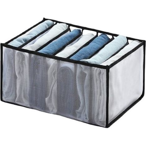 Boîte de rangement pour sous-vêtements, boîte de rangement pour chaussettes pliable, boîte de rangement pour tiroir, peut stocker des soutiens-gorge, des chaussettes, des culottes (1/5)