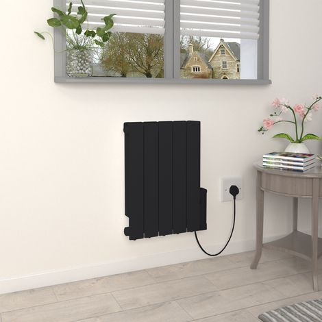 Warmehaus Wi-Fi Oil Filled Electric Heater Black 575x455mm 900W