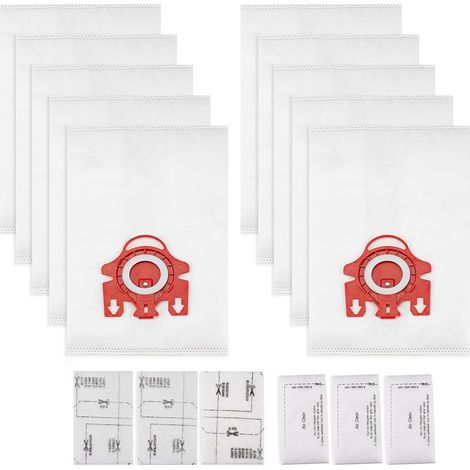 Packung mit 10 Ersatzstaubbeuteln für Miele Staubsauger der Serien FJM/GN, inklusive 3 Filtersätzen (1/4)