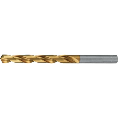Broca espiral DIN 338 TipoN D.7,2mm HSS perfil rectificado TiN Vástago cilíndrico corto TECWERK (1/2)